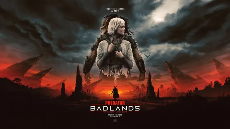 Affiche officielle de Predator Badlands avant la sortie française