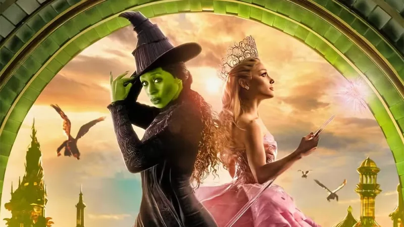 Wicked Partie 2 : affiche avec le duo Elphaba et Glinda