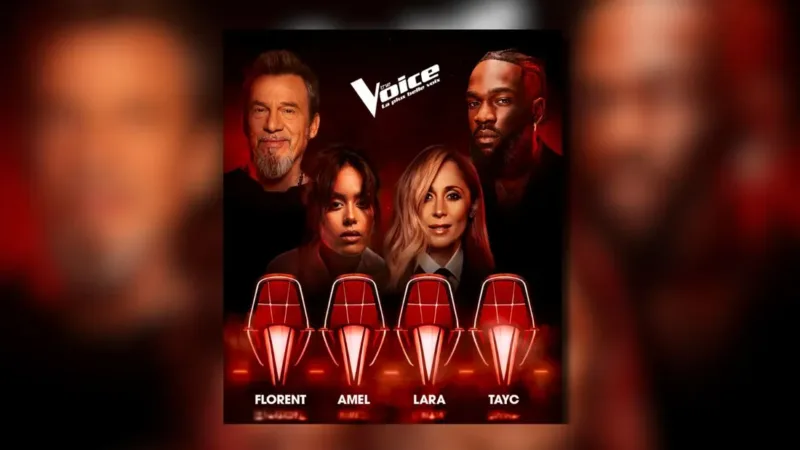 The Voice 2026 — jury TF1 avec Florent Pagny, Amel Bent, Lara Fabian et Tayc