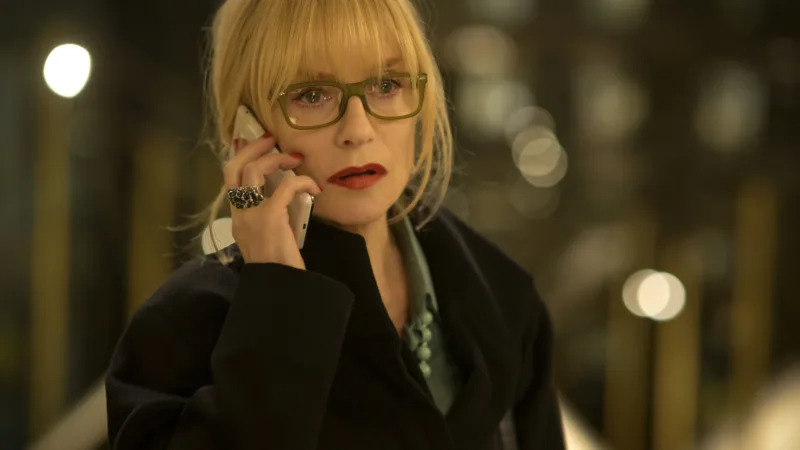 Isabelle Huppert au téléphone dans La Syndicaliste