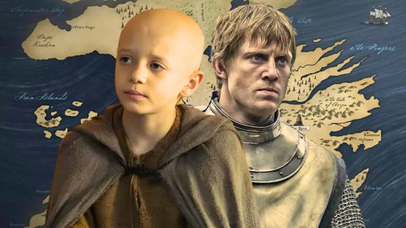 Photo officielle de Dunk aux côtés d’Egg - Série A Knight of the Seven Kingdoms Saison 2