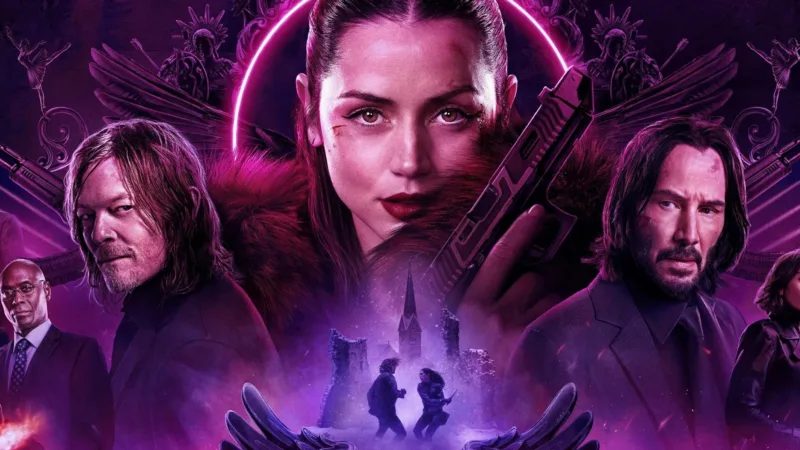 Affiche “From the World of John Wick: Ballerina” avec Ana de Armas au centre