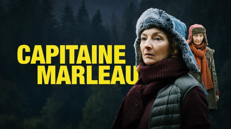 Corinne Masiero en Capitaine Marleau avec sa chapka dans l’épisode Morte saison
