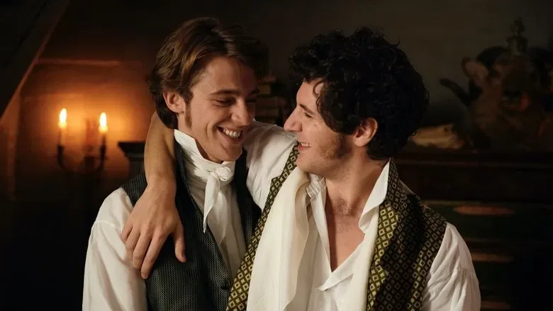 Benjamin Voisin et Vincent Lacoste dans Illusions perdues, Lucien et Lousteau