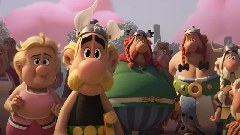 Image promotionnelle du village gaulois dans Le Combat des chefs, mini-série Netflix