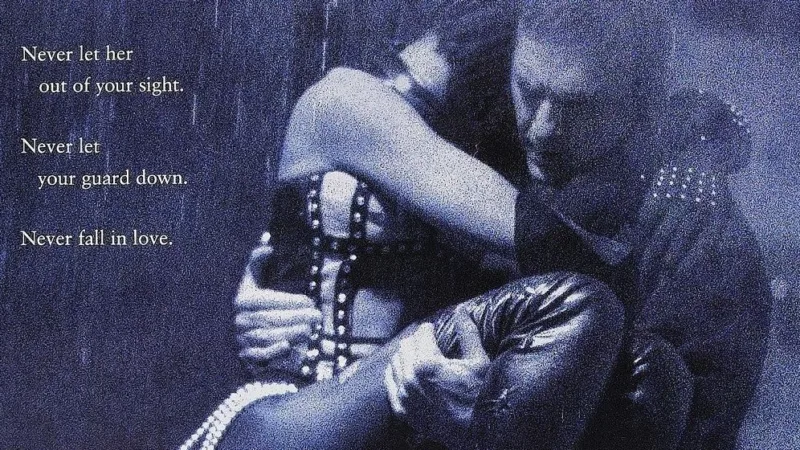 Affiche de Bodyguard avec Kevin Costner et Whitney Houston