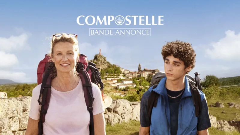 Alexandra Lamy et Julien Le Berre réunis sur l'affiche du film Compostelle