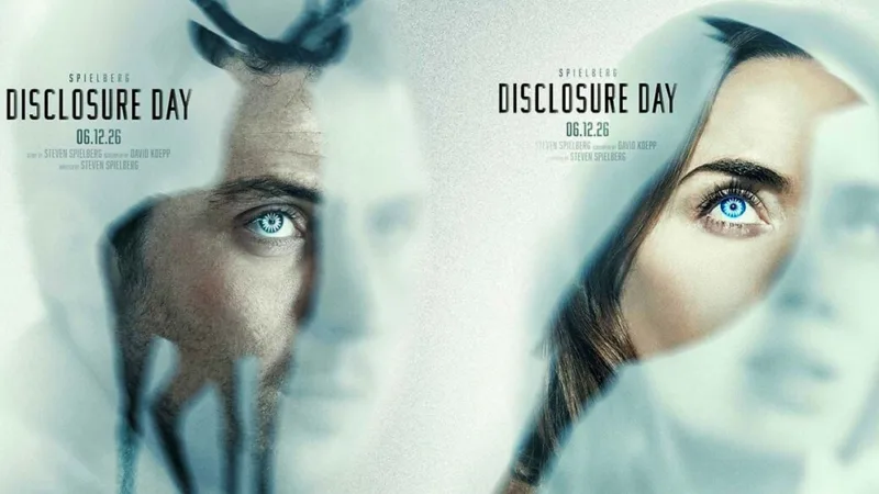 Affiche de Disclosure Day avec Emily Blunt dans un visuel brumeux et inquiétant