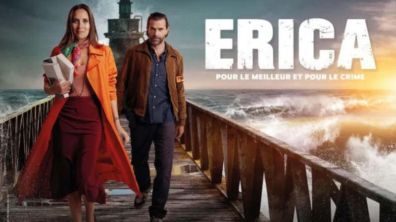 Affiche de la série Erica avec Julie de Bona et Grégory Fitoussi