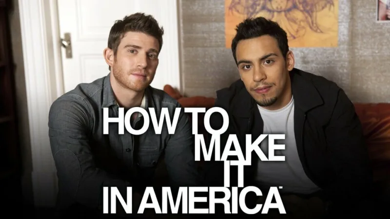 Bryan Greenberg et Victor Rasuk sur un visuel promo de How to Make It in America