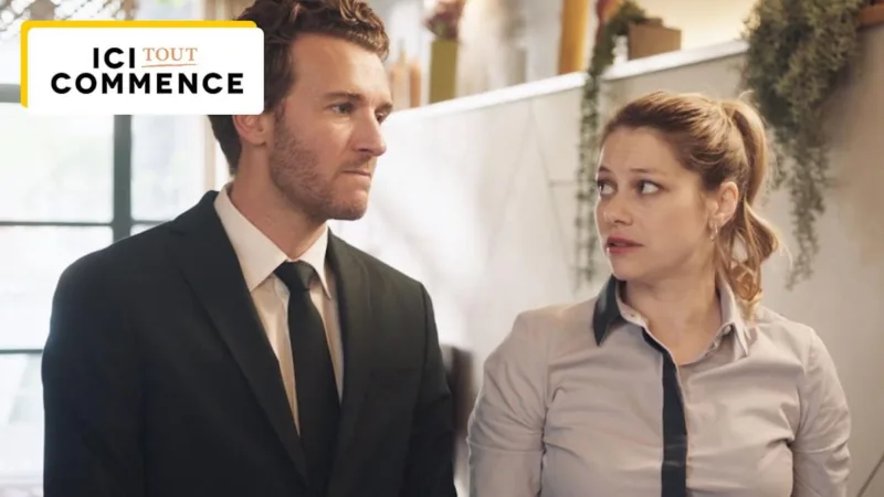 Stanislas et Laëtitia dans Ici tout commence au moment de leur retrouvailles