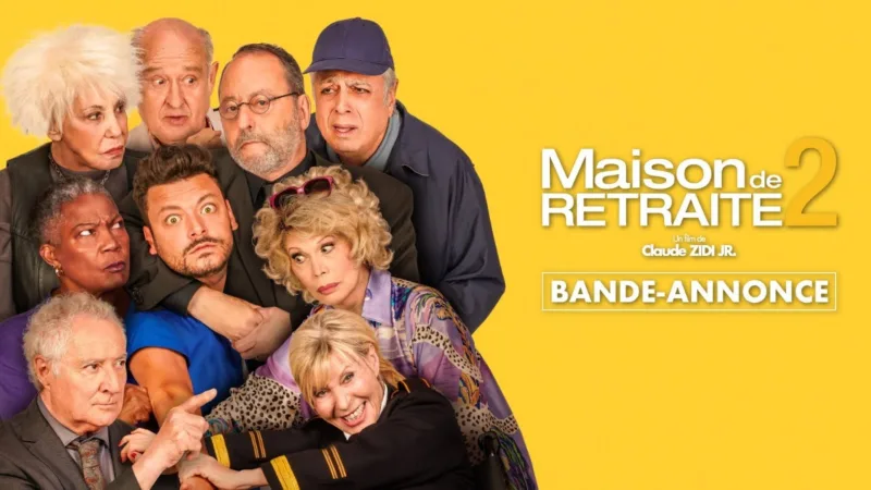Affiche de Maison de retraite 2 avec Kev Adams entouré du casting