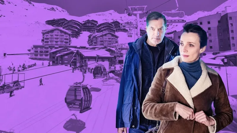 Affiche de Meurtres dans les Trois Vallées avec Line Renaud et Samuel Labarthe