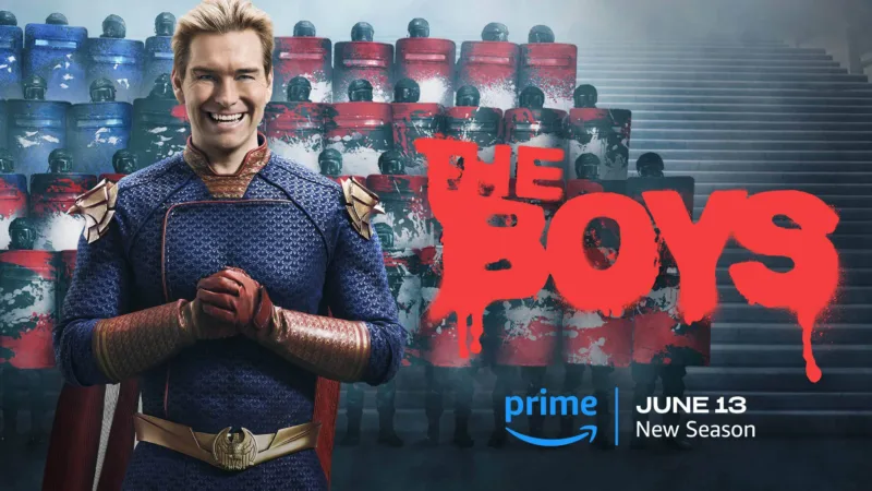 Homelander dans le visuel promotionnel de la saison 5 de The Boys