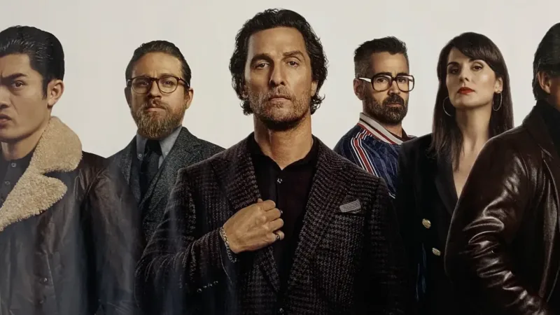 Affiche de The Gentlemen avec les principaux personnages du film