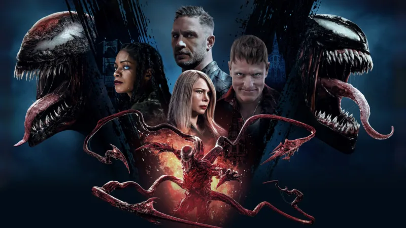 Affiche officielle de Venom: Let There Be Carnage avec Venom face à Carnage