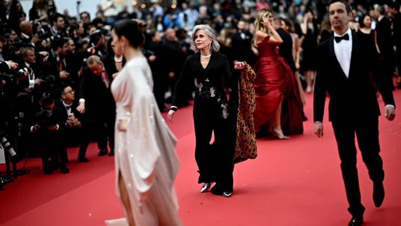 Jane Fonda sur le tapis rouge du Festival de Cannes