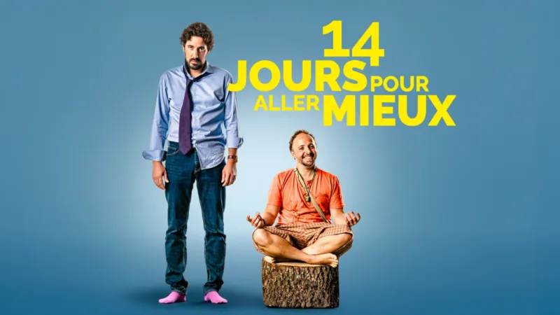Maxime Gasteuil et Romain Lancry sur le visuel de 14 Jours pour aller mieux