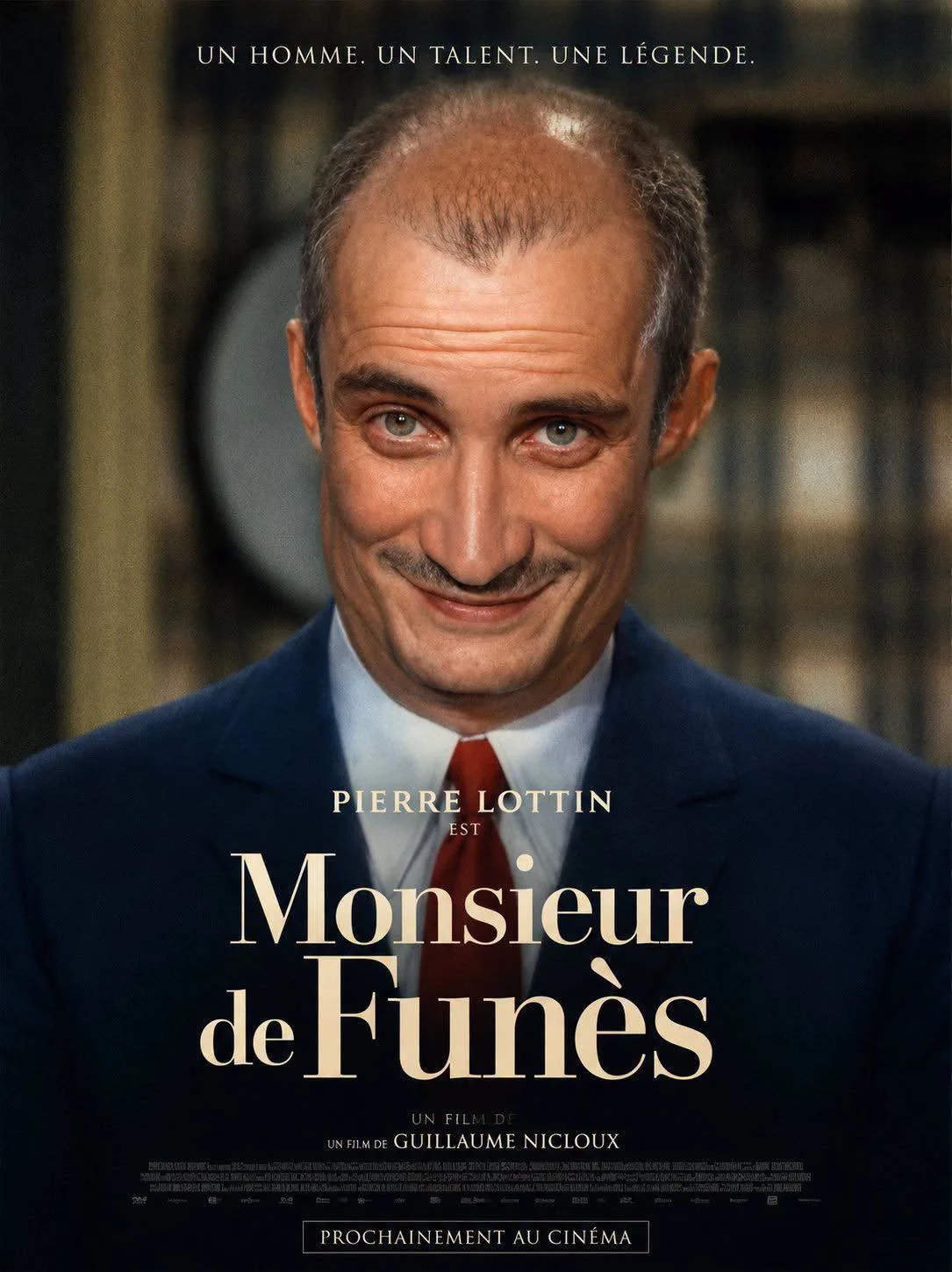 Affiche du film Monsieur de Funès avec Pierre Lottin dans le rôle de Louis de Funès