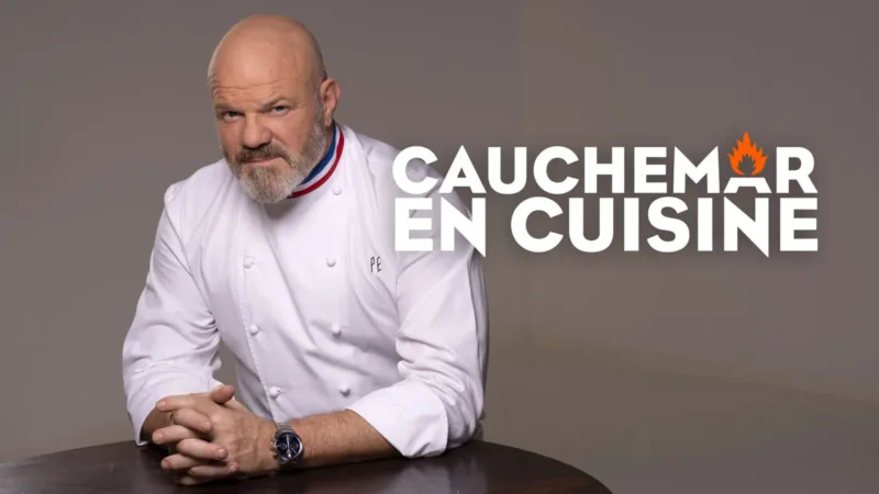Philippe Etchebest en tenue de chef pour Cauchemar en cuisine