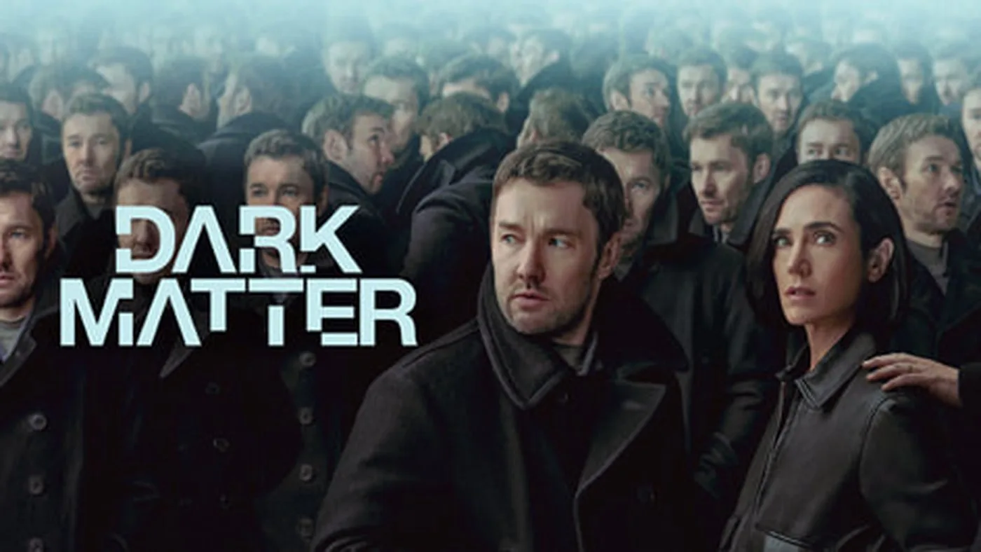 Joel Edgerton et Jennifer Connelly entourés de multiples versions dans Dark Matter