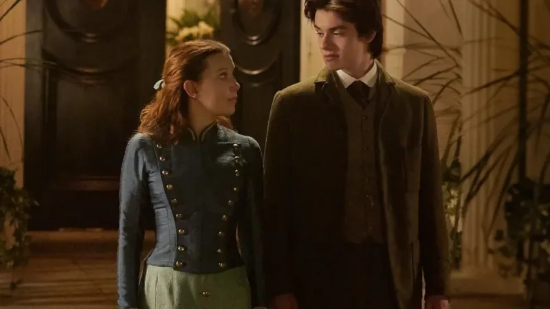 Enola Holmes et Tewkesbury avant leur mariage dans Enola Holmes 3