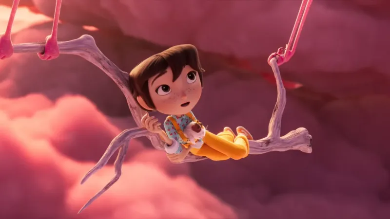 Providence et Airbag voyagent dans les nuages dans le film d’animation