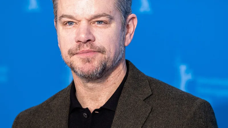 Matt Damon photographié lors de la Berlinale 2024