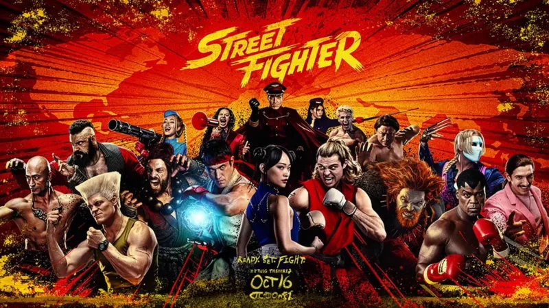 M. Bison et les combattants du film Street Fighter 2026