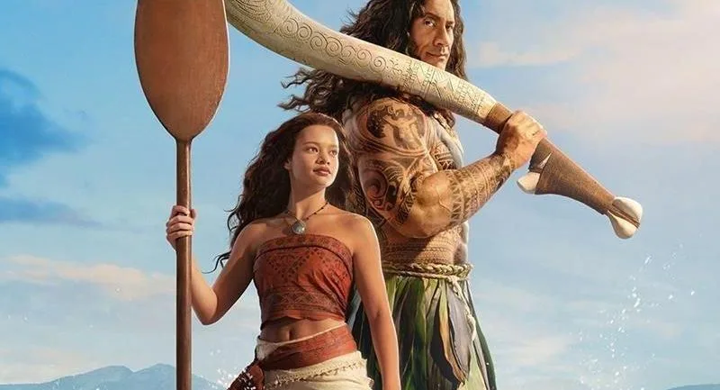 Vaiana et Maui dans l’adaptation en prises de vues réelles de Disney