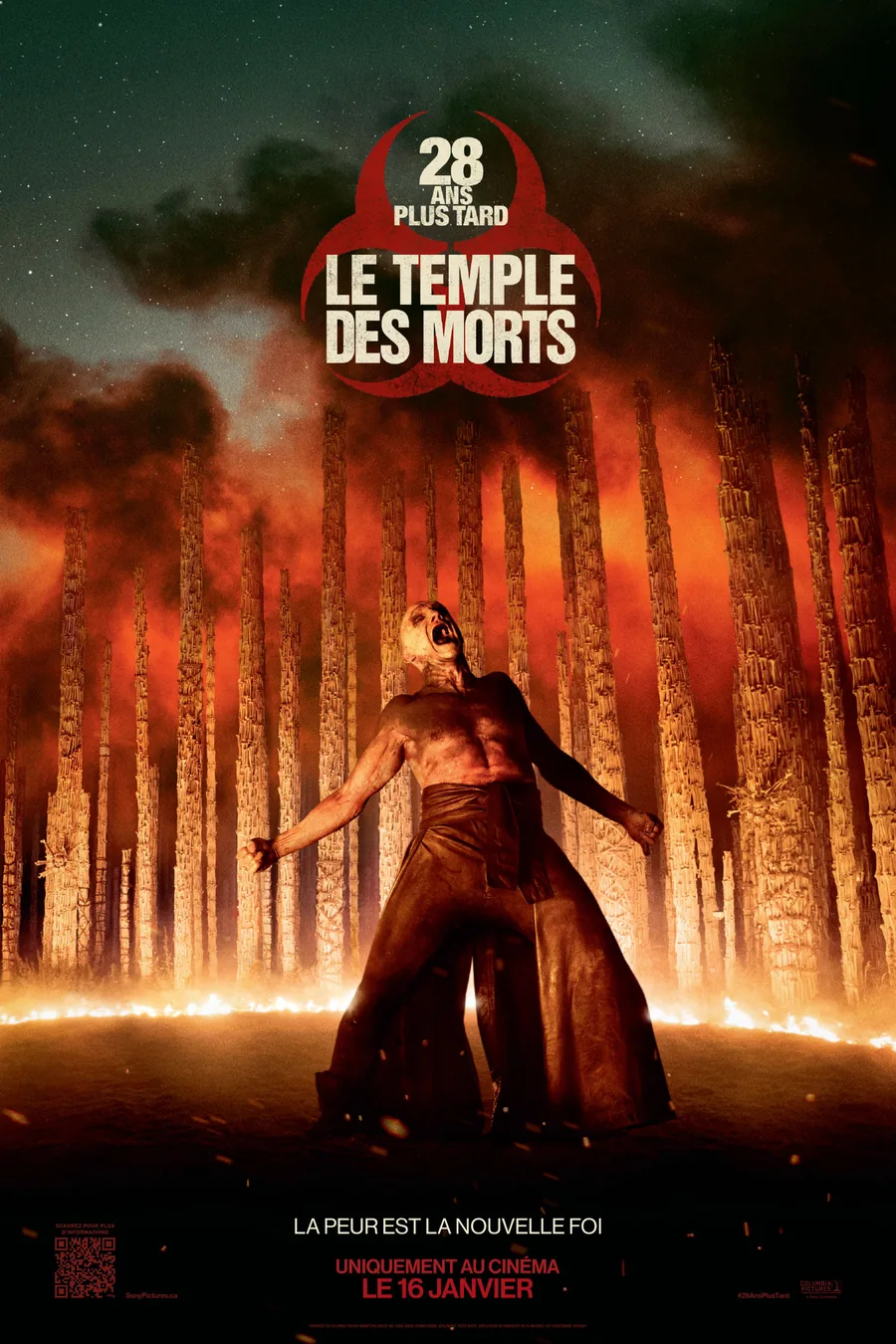 Affiche française du film 28 ans plus tard Le Temple des morts