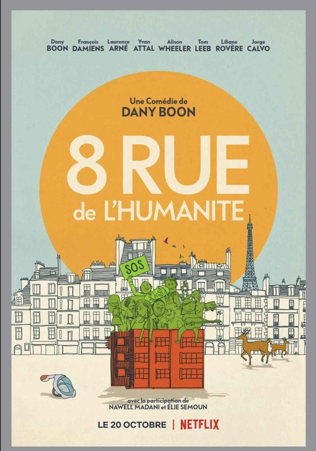 Affiche officielle de 8 Rue de l’Humanité, comédie de Dany Boon