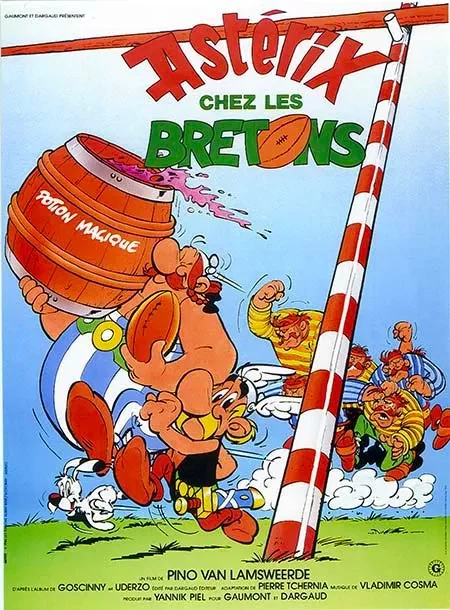 Affiche officielle du film d'animation Astérix chez les Bretons