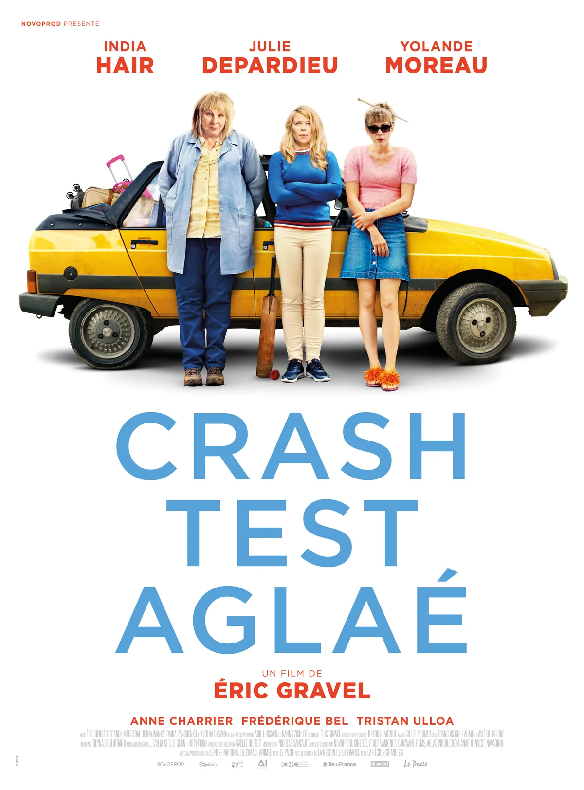 Affiche officielle de Crash Test Aglaé avec India Hair, Julie Depardieu et Yolande Moreau