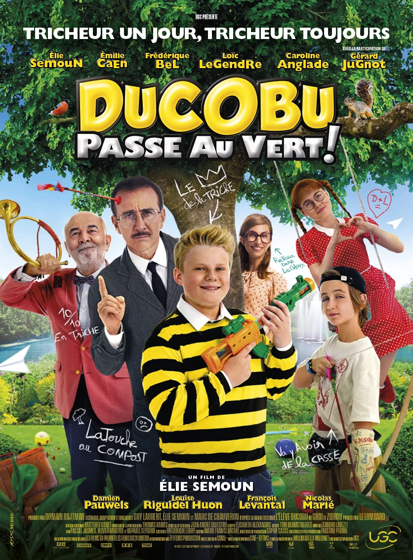 Affiche officielle du film Ducobu passe au vert