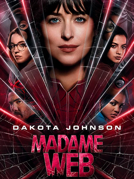 Affiche officielle du film Madame Web avec Dakota Johnson