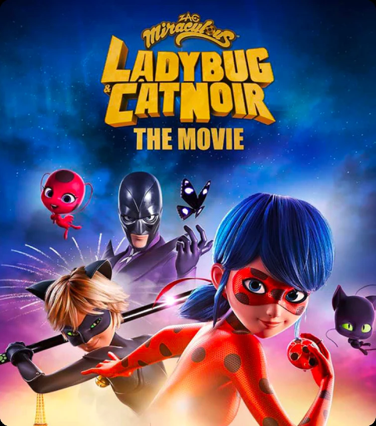 Affiche de Miraculous Le film avec Ladybug et Chat Noir