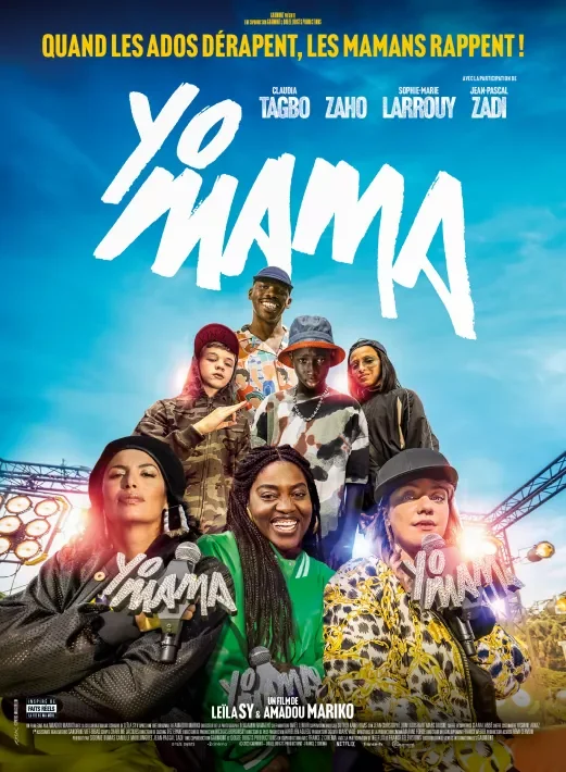 Affiche officielle du film Yo Mama avec Claudia Tagbo, Zaho et Sophie-Marie Larrouy