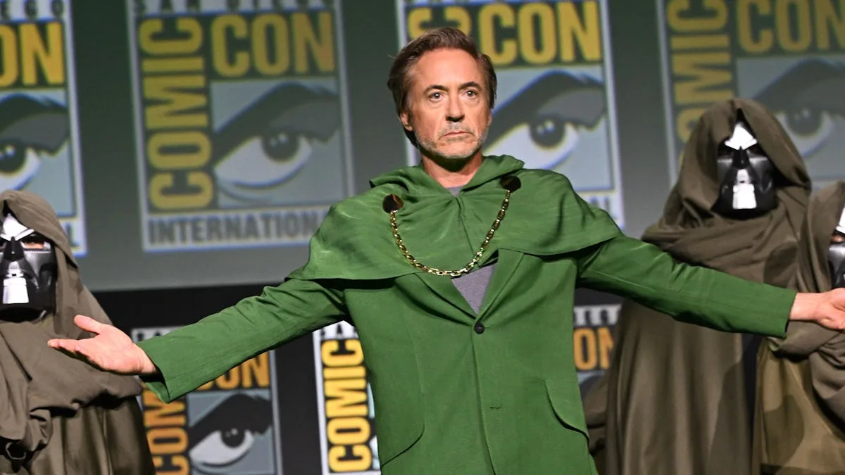 Robert Downey Jr lors d’une présentation de Doctor Doom