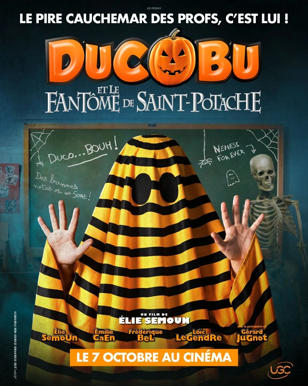 Affiche de Ducobu et le fantôme de Saint-Potache, tourné en Belgique