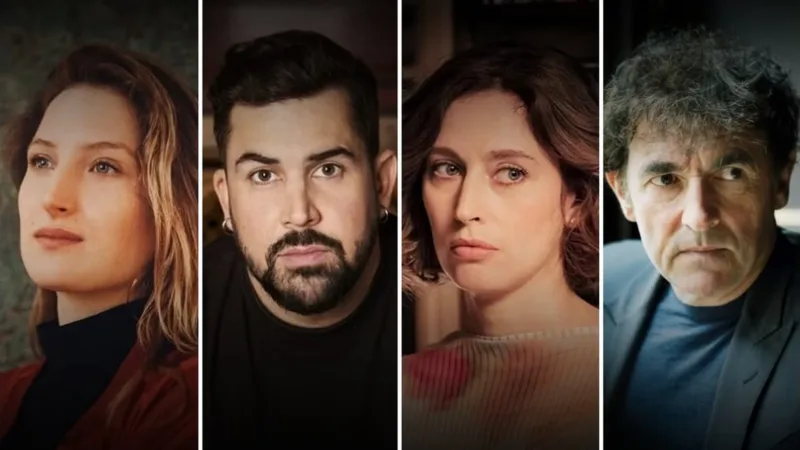 Louise Coldefy, Artus, Julia Piaton et Albert Dupontel au casting du film Il faut brûler maman