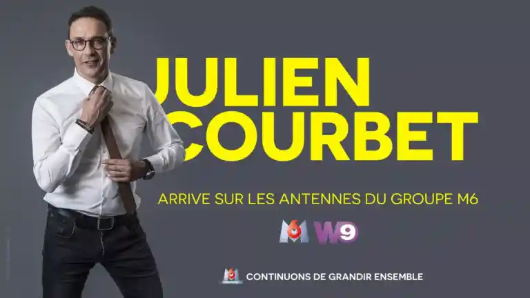Portrait officiel de Julien Courbet pour le Groupe M6
