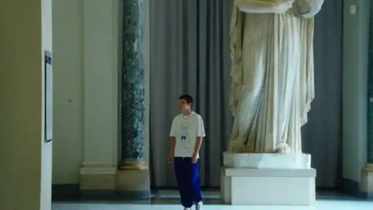 Scène du film La Gradiva tournée en Italie