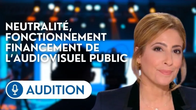 Léa Salamé lors d’une audition consacrée au 20 Heures de France 2
