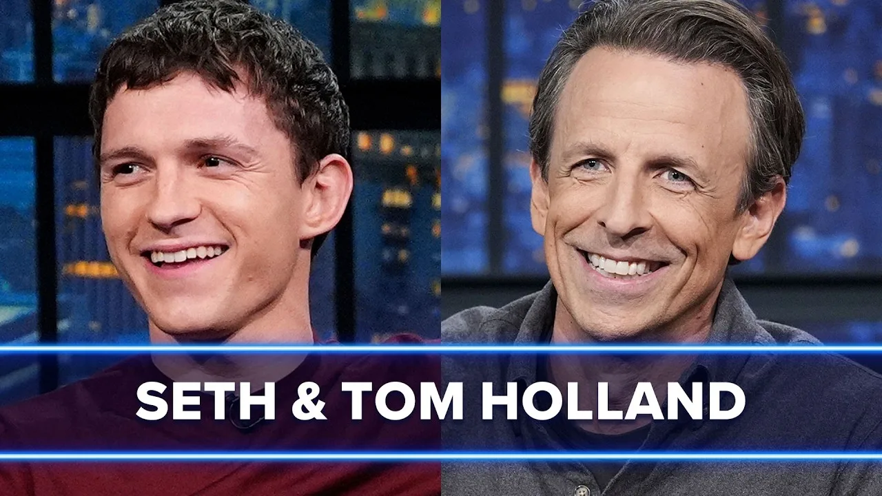 Tom Holland pendant un entretien consacré à Spider-Man Brand New Day