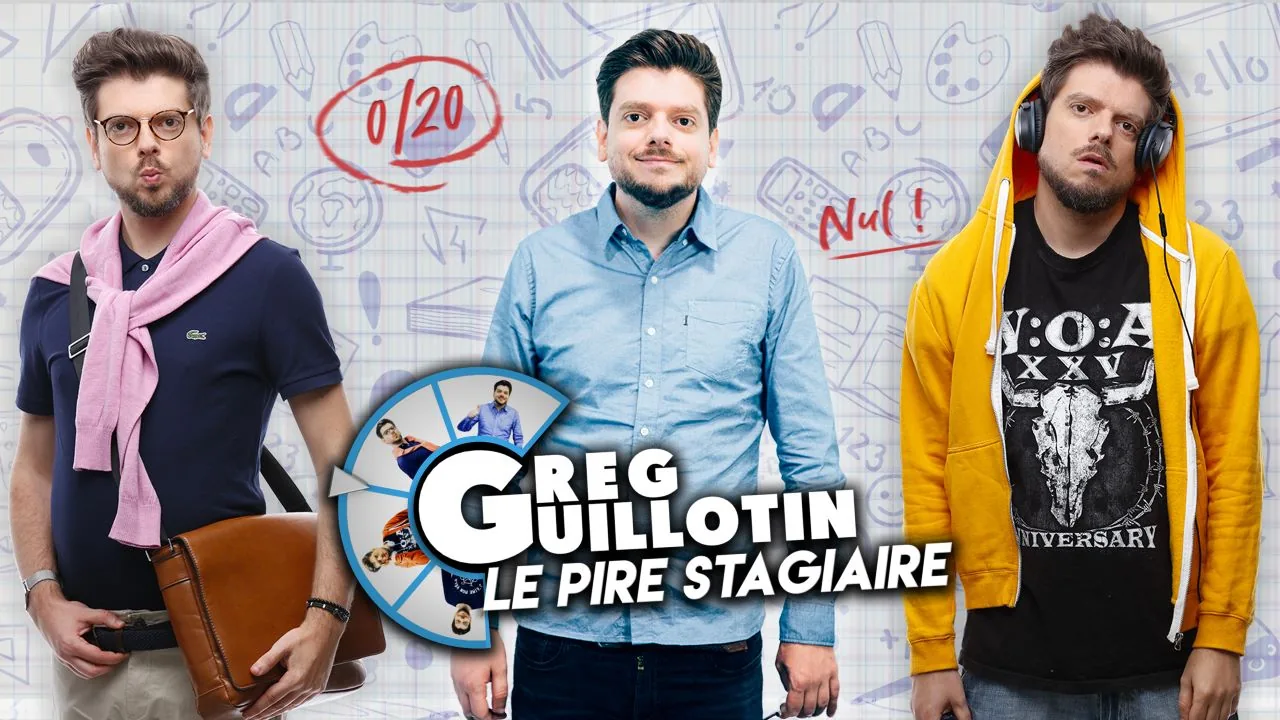 Visuel officiel de Greg Guillotin dans l'émission Le Pire Stagiaire