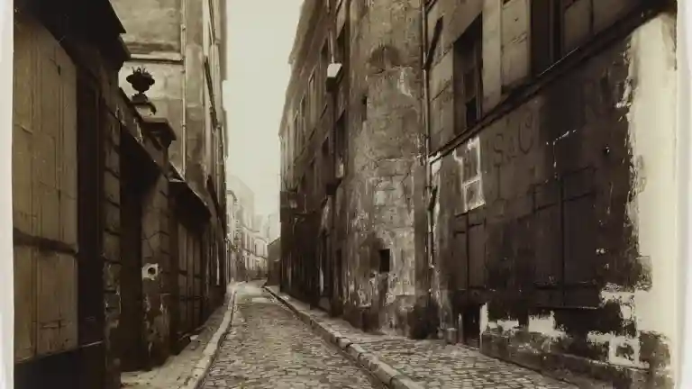 Rue de Montmartre dans le 18e arrondissement de Paris, illustration du cadre de la série