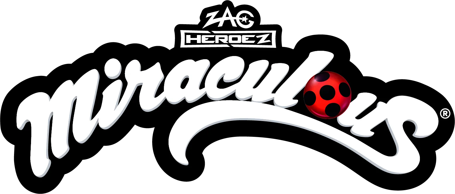 Logo rouge et noir de la franchise Miraculous